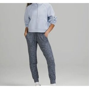 Lululemon Scuba High-Rise Jogger Space Dye Heathered Navy Blue White Pants